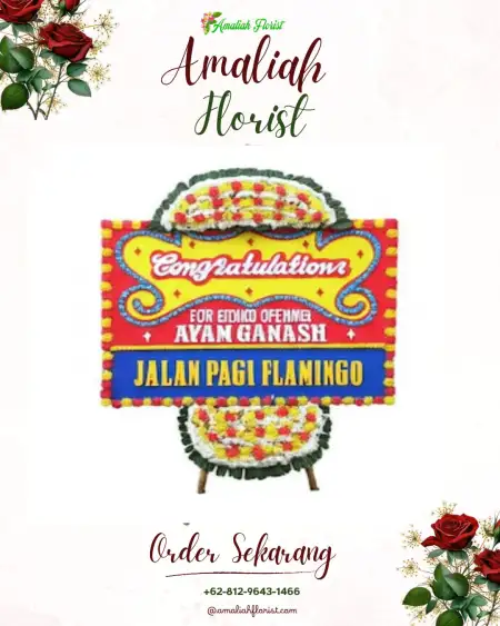 Sewa Papan Bunga Air Abang